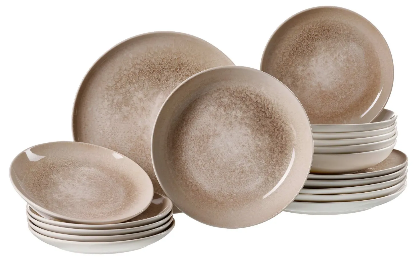 Tafelservice Savora | 18-teilig | braun