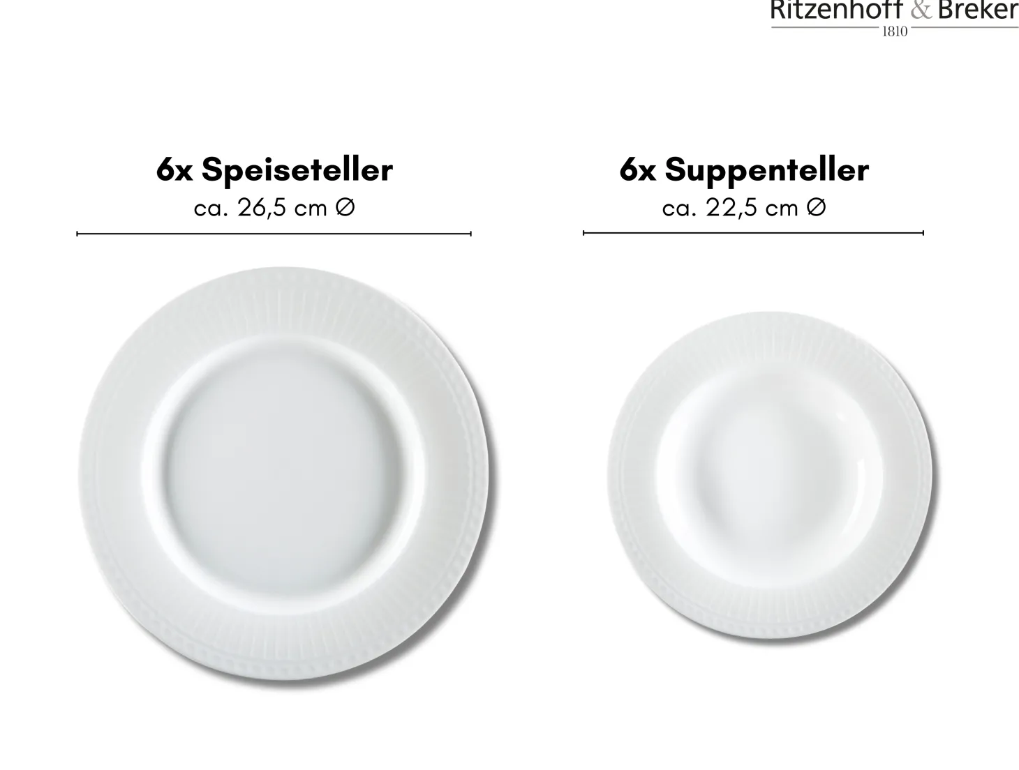Tafelservice Sofia | 12-teilig | weiss