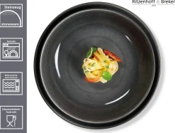 Tafelservice Toledo | 8-teilig | grau