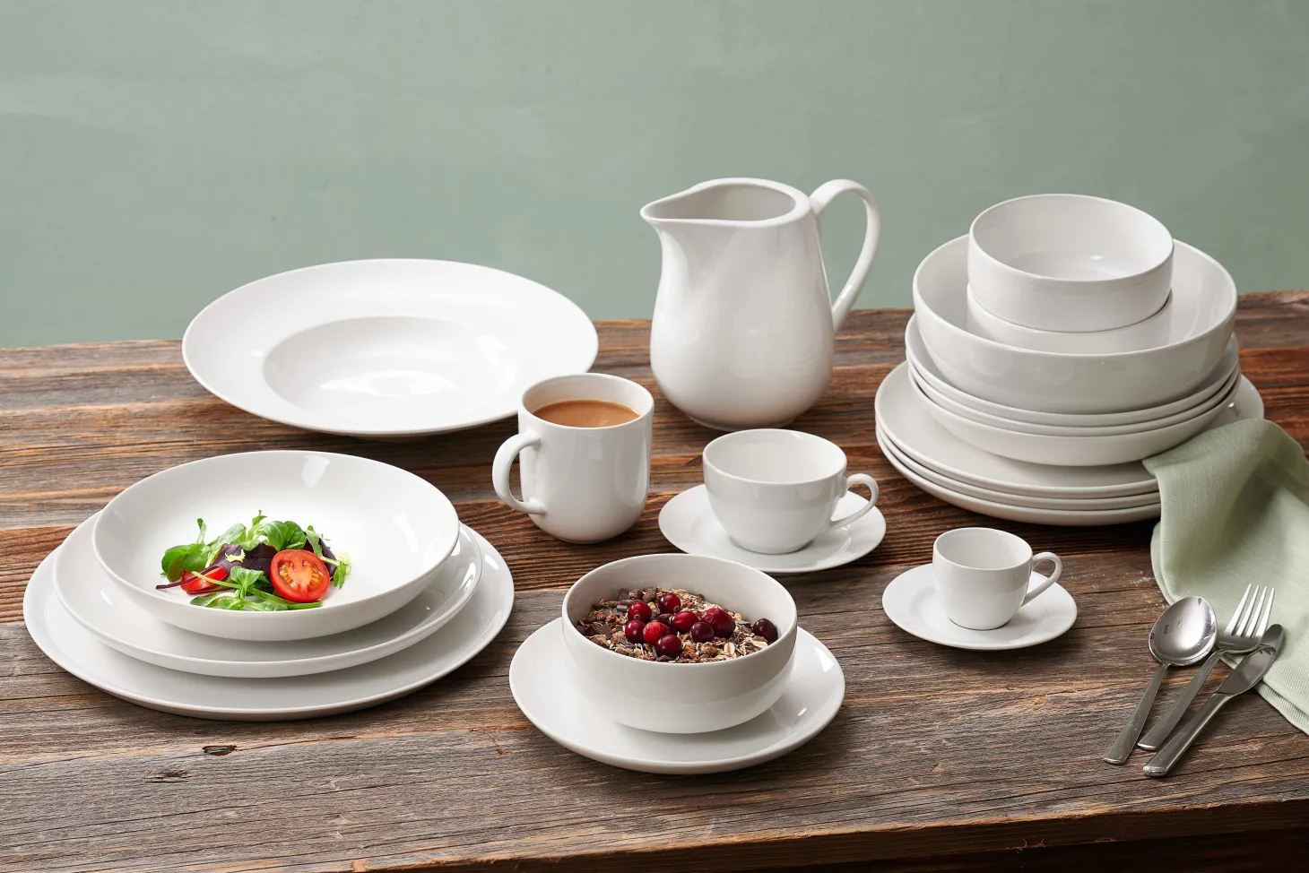 Tafelservice Volos | 8-teilig | weiss