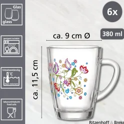 Teegläser-Set Shanti | 6-teilig | 380 ml