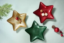 Teller Starlight | 29 cm | grün | sternenförmig