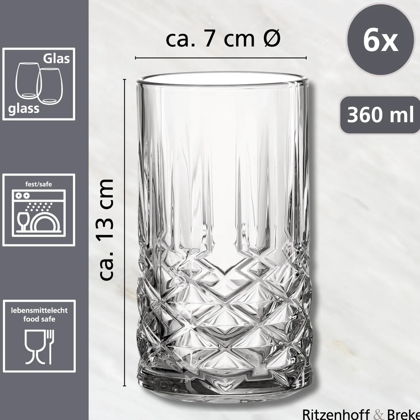 Trinkglas Capri | 360 ml