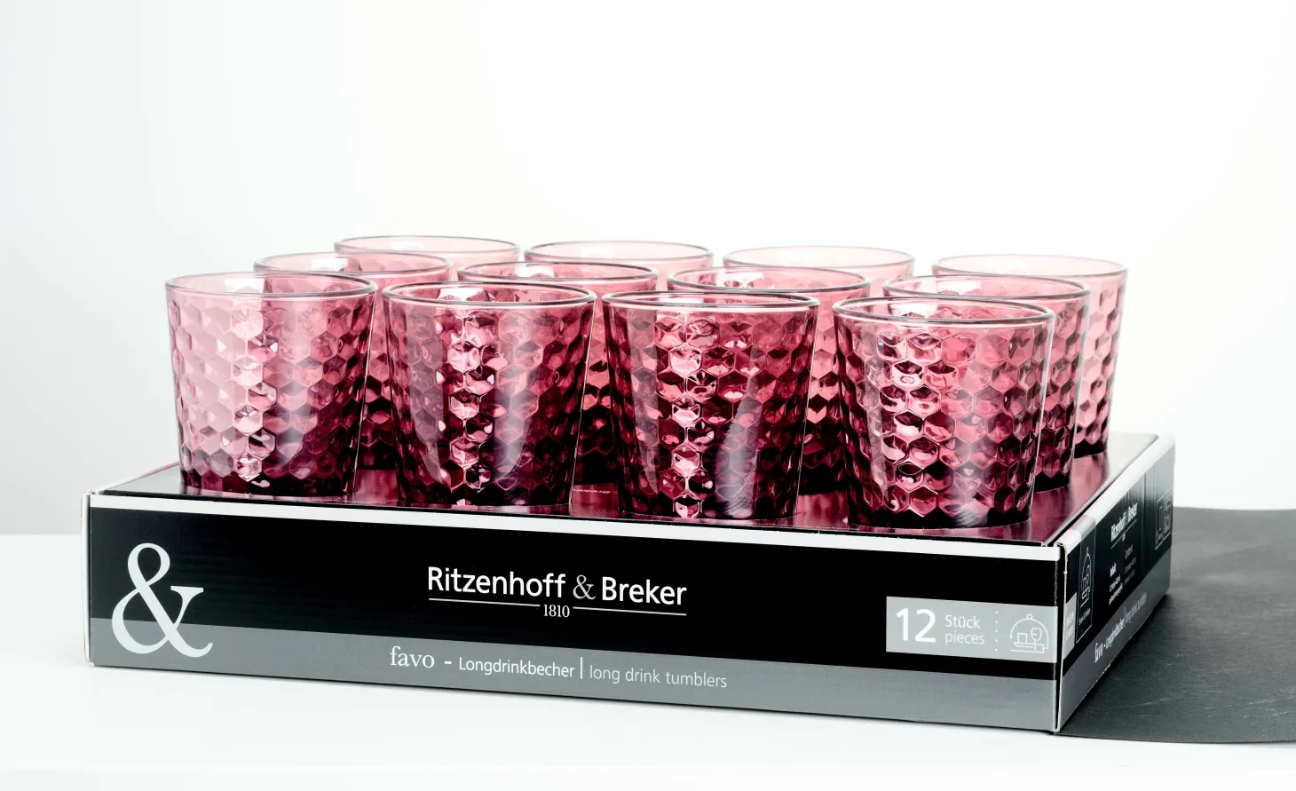 Trinkglas Favo | 350 ml | berry