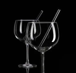Trinkgläser-Set Tonic | 4-teilig | 650 ml | mit Glastrinkhalmen