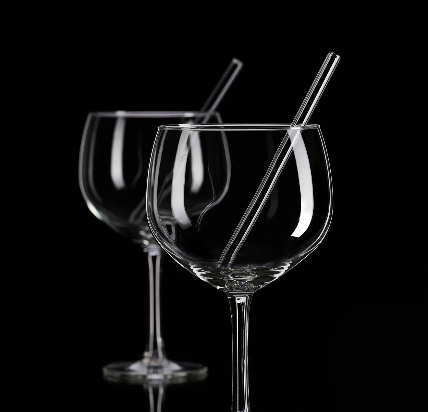 Trinkgläser-Set Tonic | 4-teilig | 650 ml | mit Glastrinkhalmen