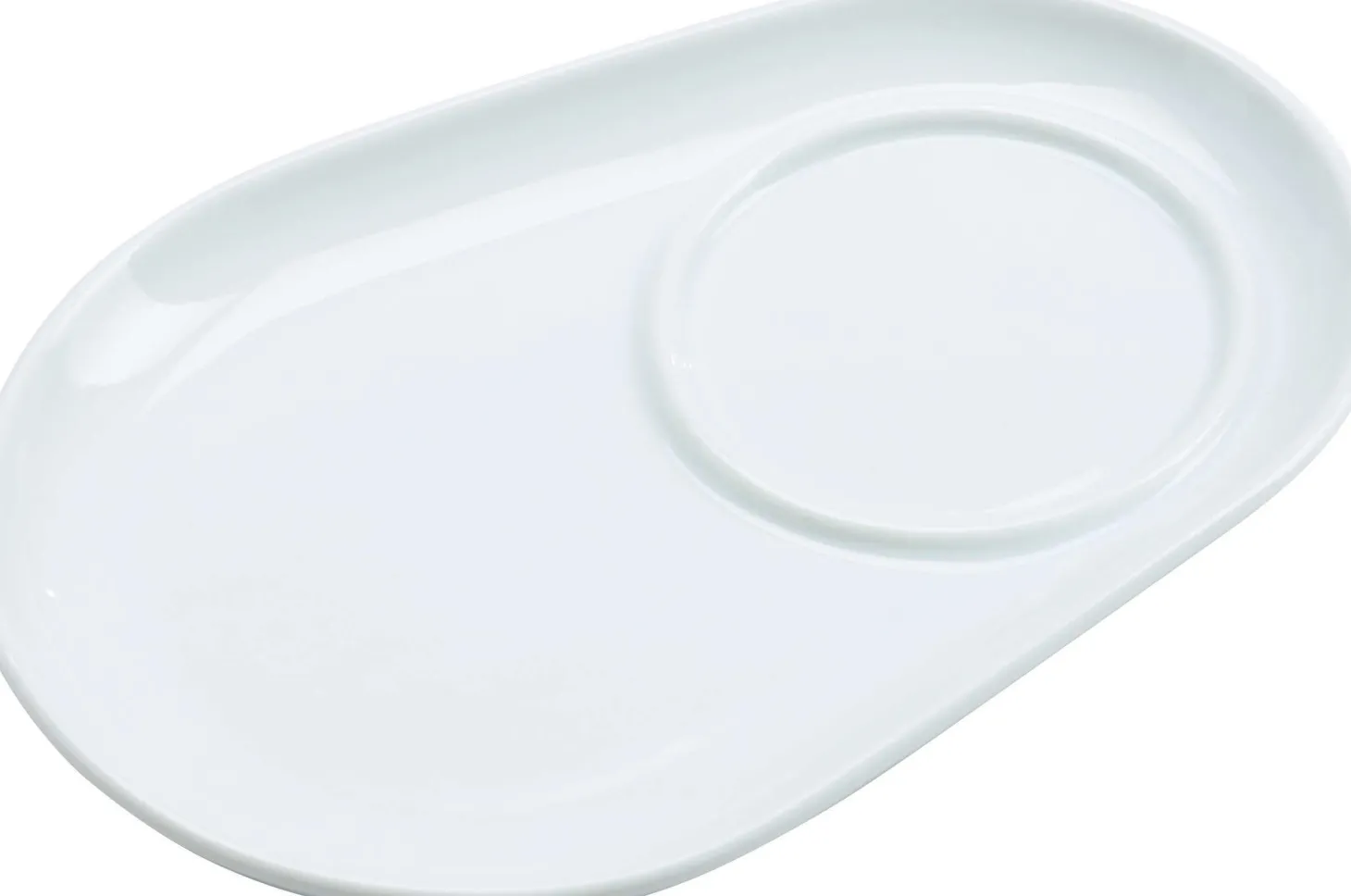 Untersetzer Bianco | 18 x 12,5 cm | weiss | oval