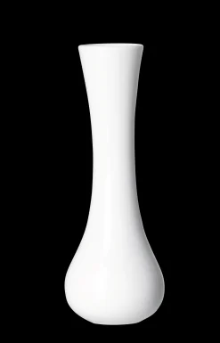 Vase Anna | 6 x 6 x 15 cm | weiss | bauchig