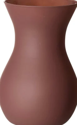 Vase Annalena | 12 x 12 x 18 cm | matt dunkelrosa