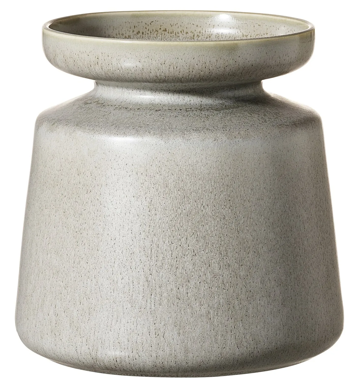 Vase Imperia | 18 x 18 x 18 cm | grau | bauchig