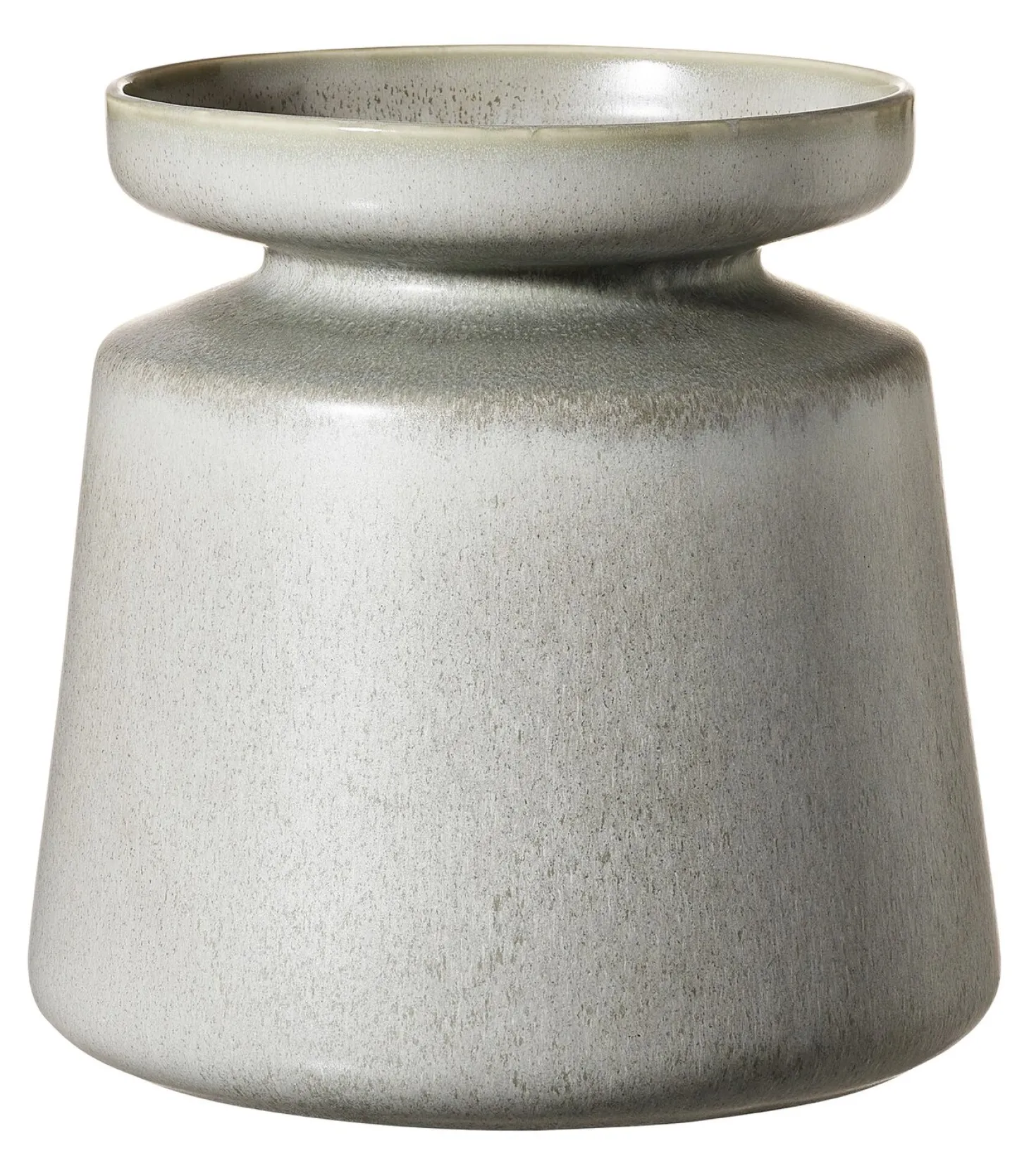 Vase Imperia | 24 x 24 x 24,5 cm | grau | bauchig