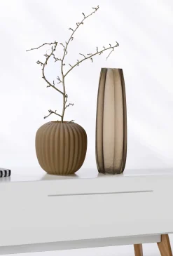 Vase Laura | 13,5 x 13,5 x 44 cm | braun