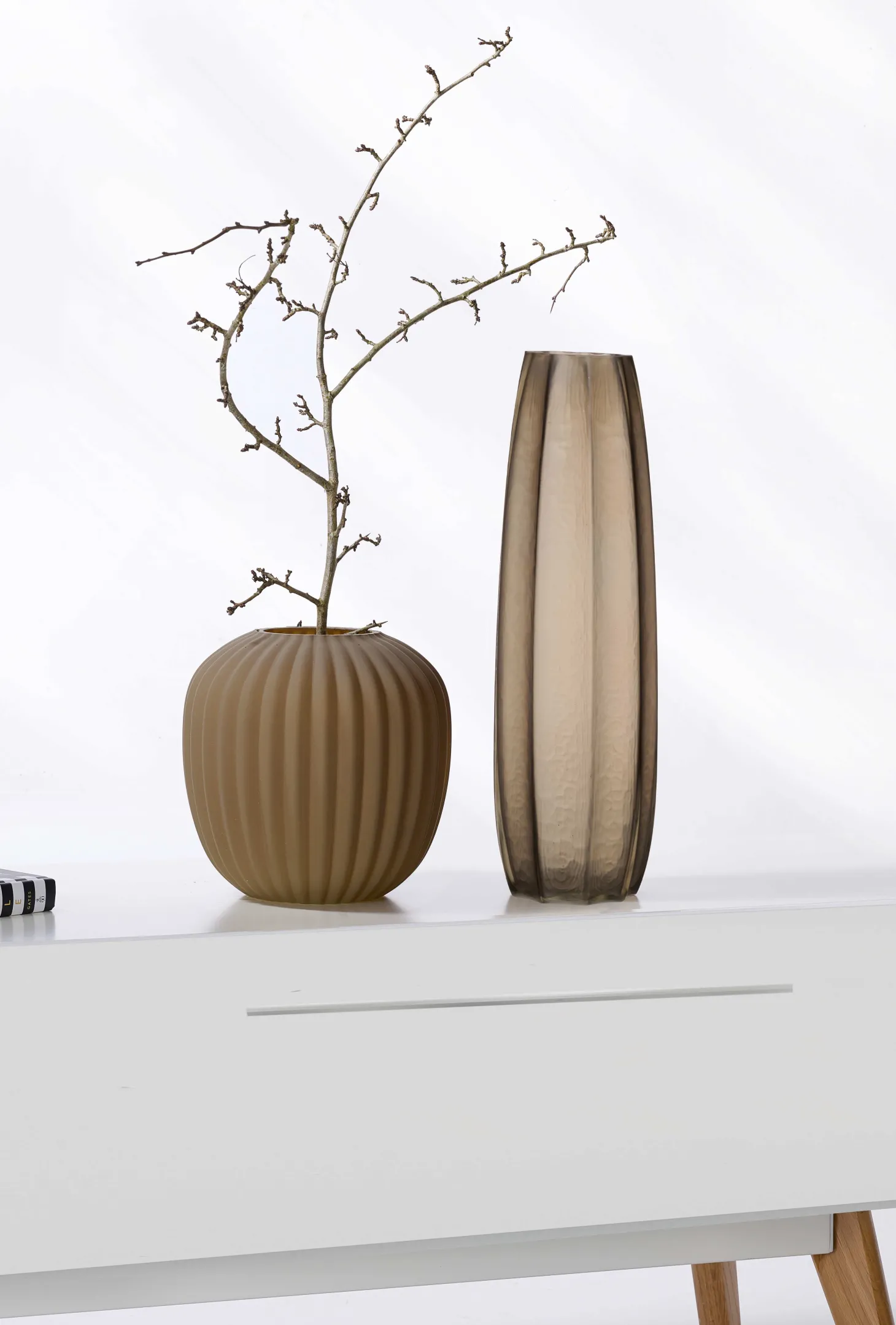 Vase Laura | 13,5 x 13,5 x 44 cm | braun