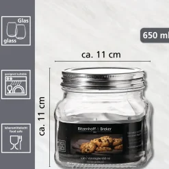 Vorratsdose Vio | 650 ml | eckig