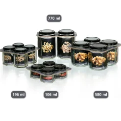 Vorratsgläser-Set Mara | 2-teilig | 770 ml